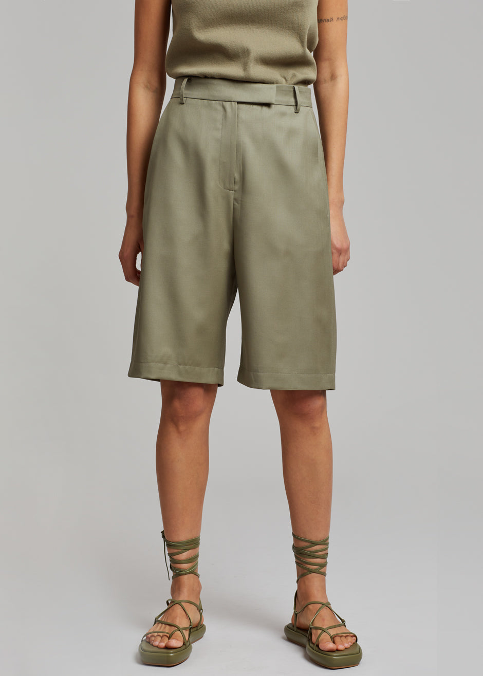 Irina Slit Pants - Olive - 8