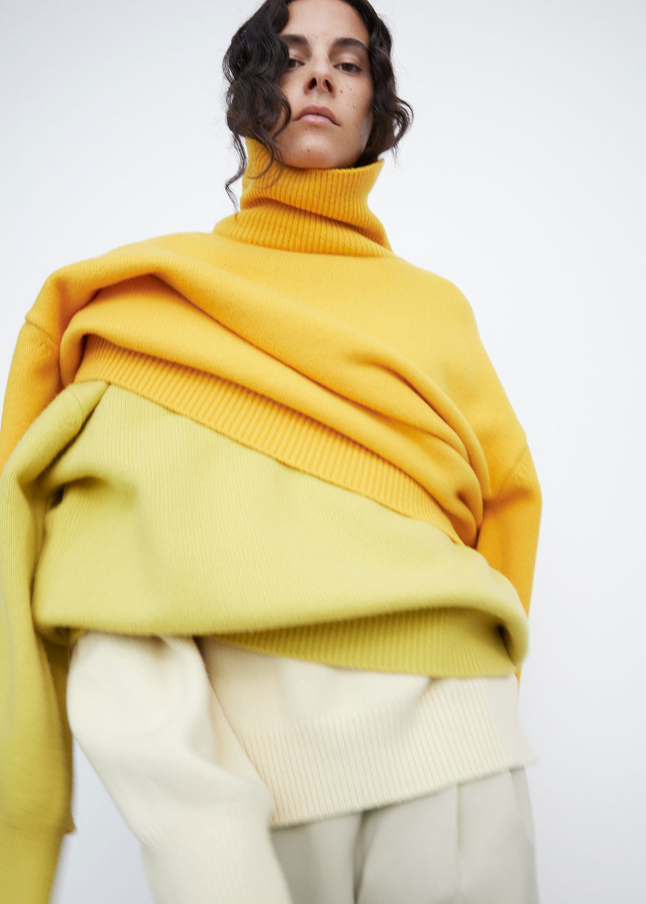 Joya Roll Neck Sweater - Marigold - 7