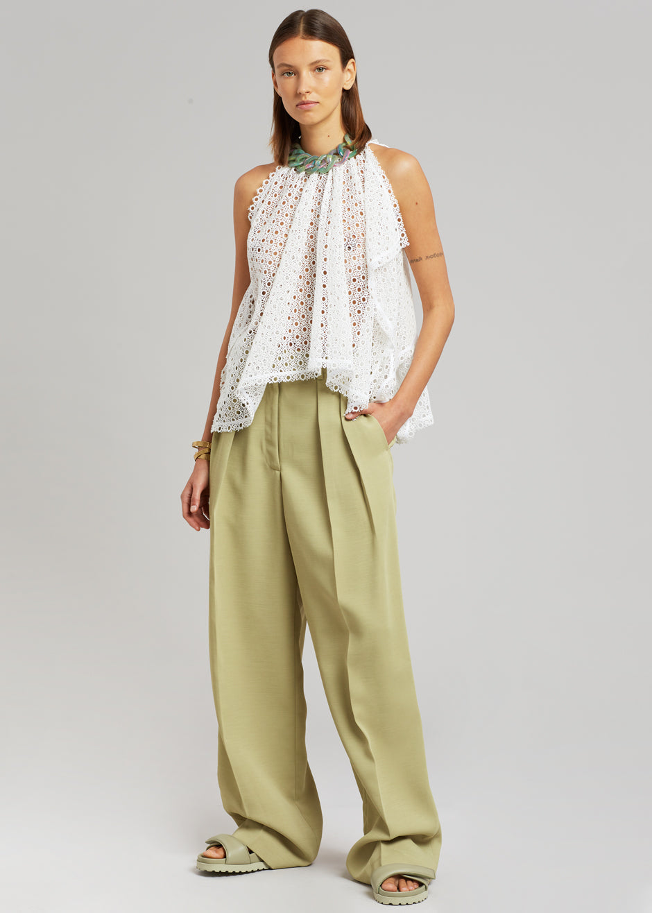 JW Anderson Chain Detail Halter Neck Top - White - 5