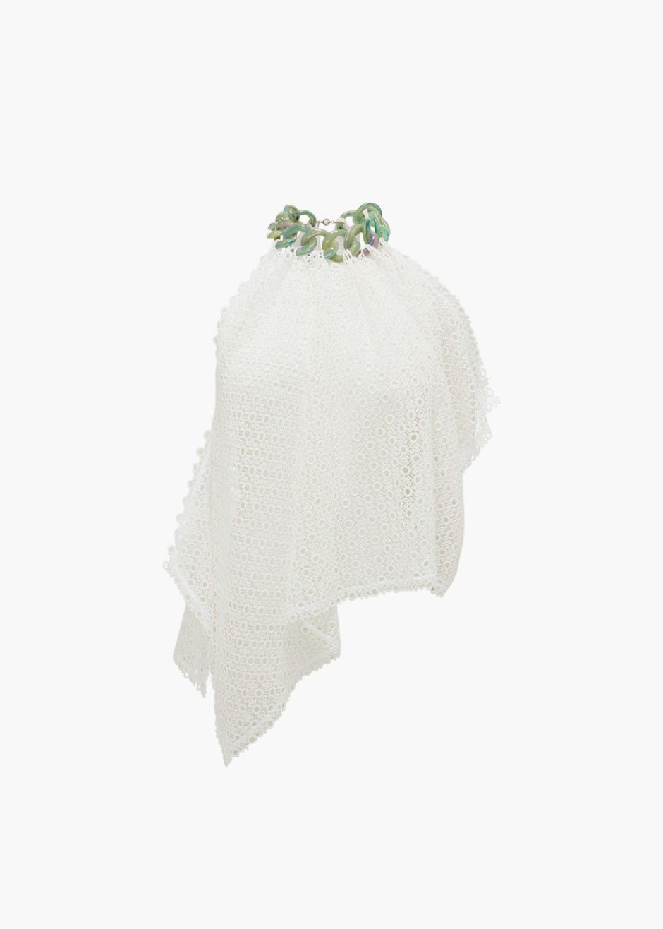 JW Anderson Chain Detail Halter Neck Top - White - 7
