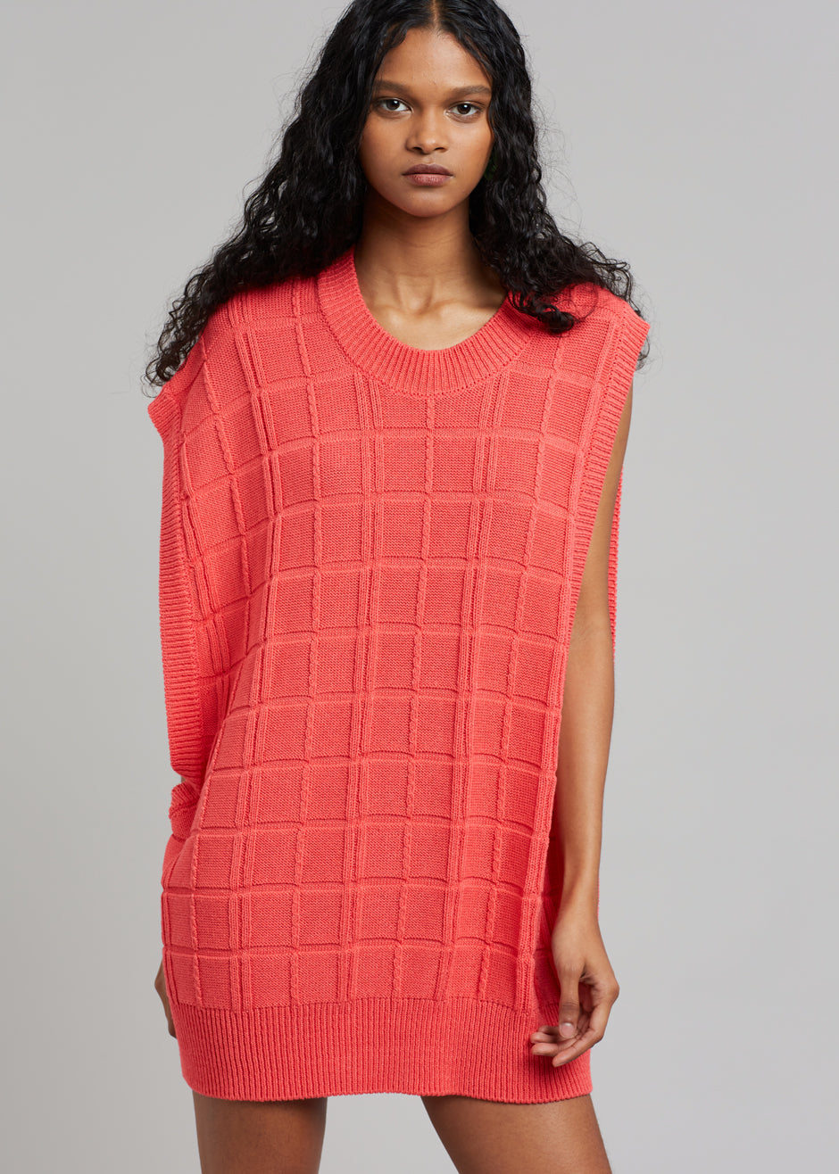 Kami Knit Dress - Red - 4