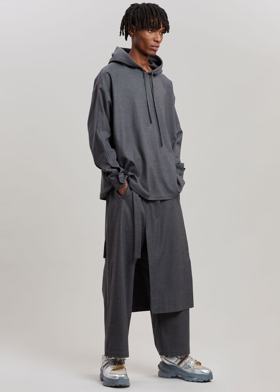 Keanu Wrap Pants - Charcoal - 3