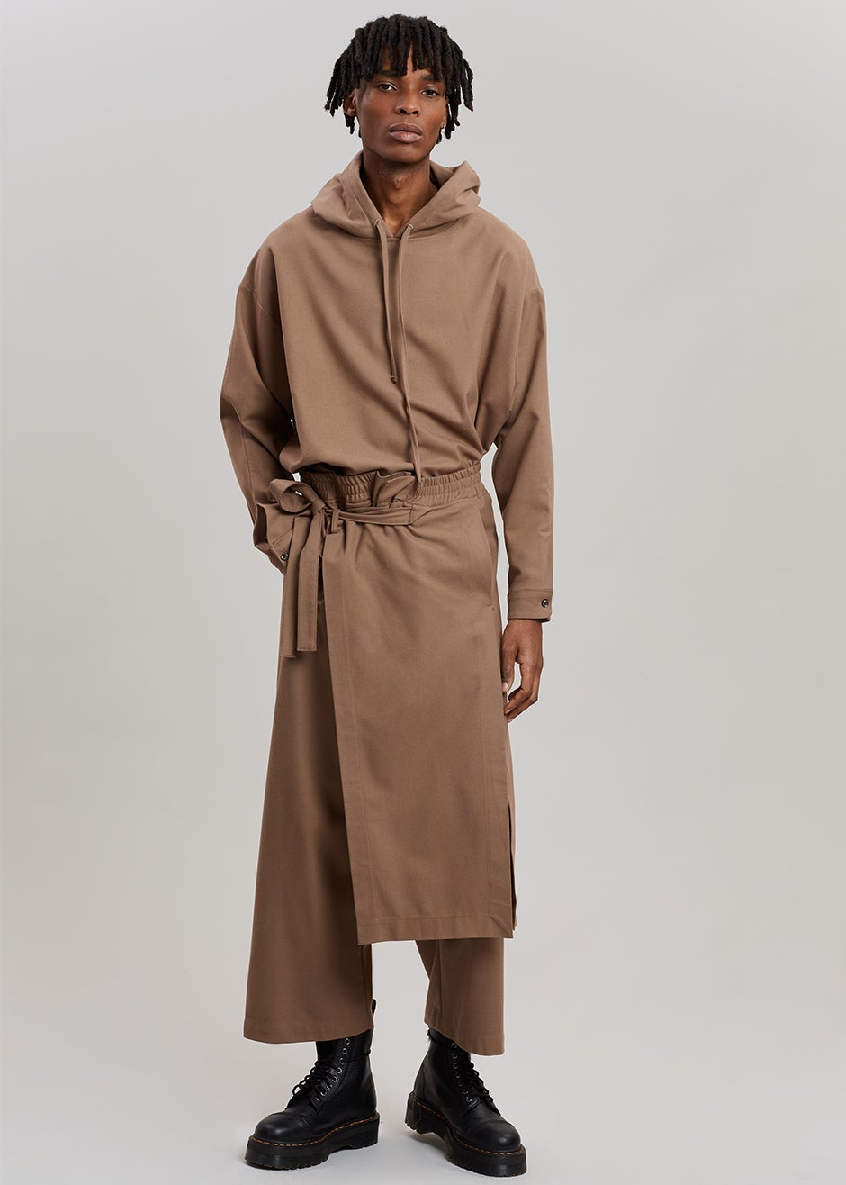 Keanu Wrap Pants - Hazelnut - 1