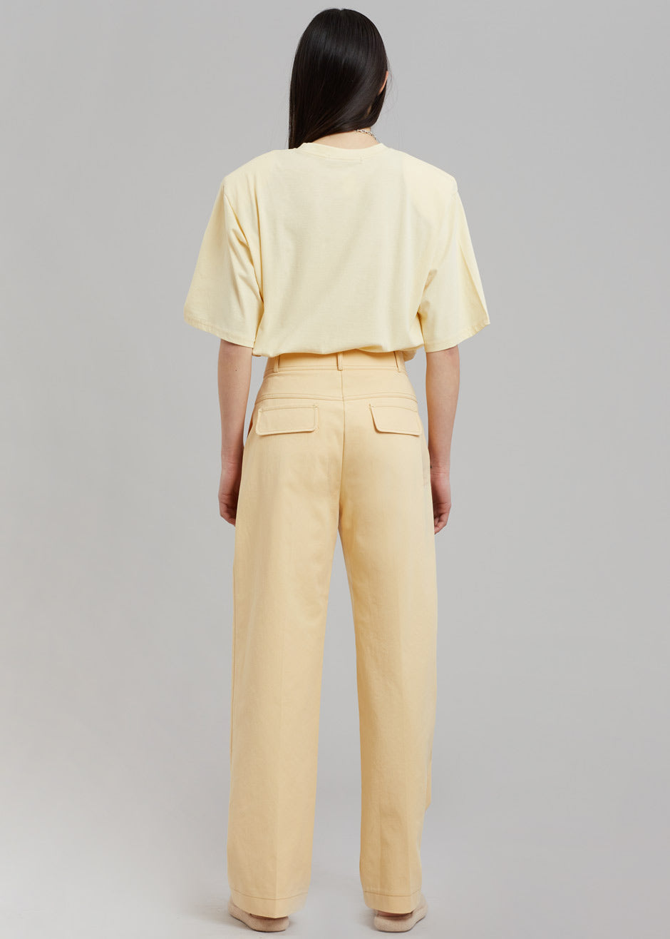 Kusa Slit Tee - Pale Yellow - 9