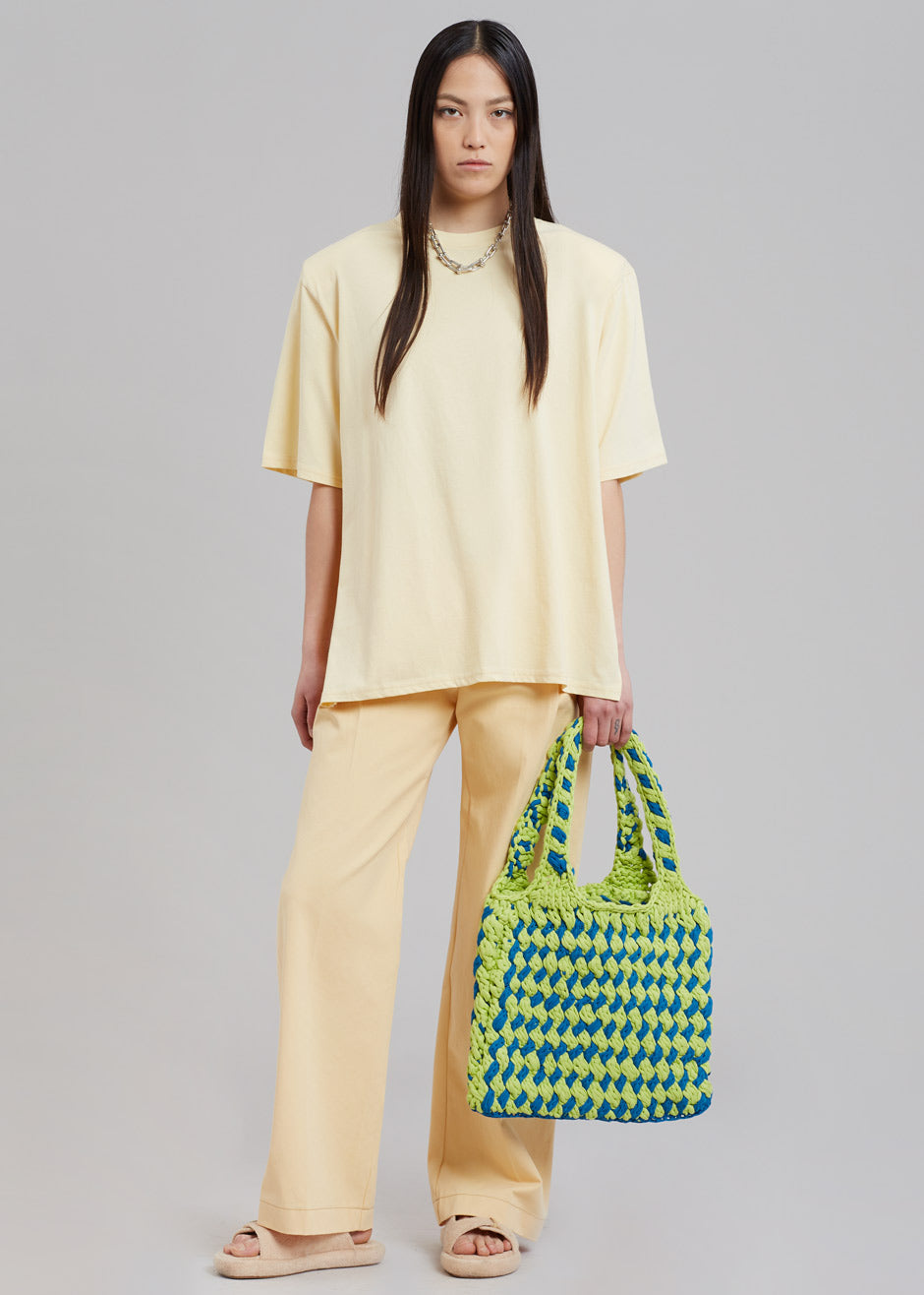 Kusa Slit Tee - Pale Yellow - 6