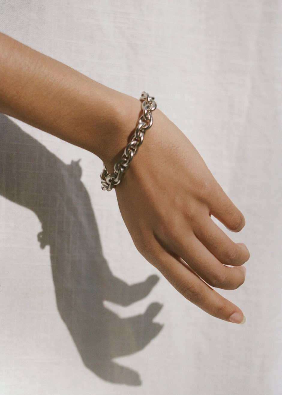 Laura Lombardi Cable Chain Bracelet - Silver - 4