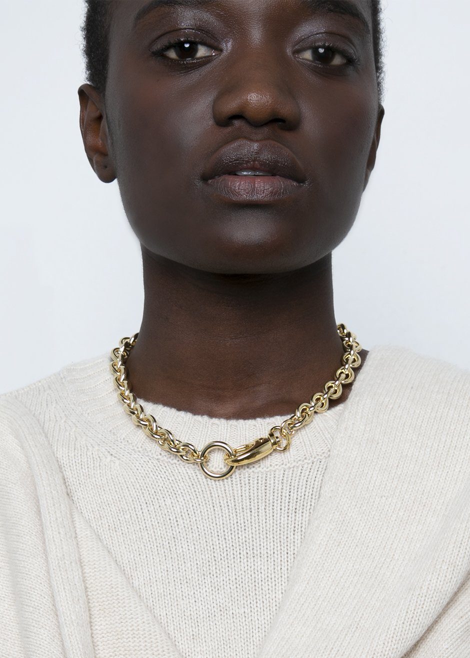 Laura Lombardi Cable Chain Necklace - Gold - 4