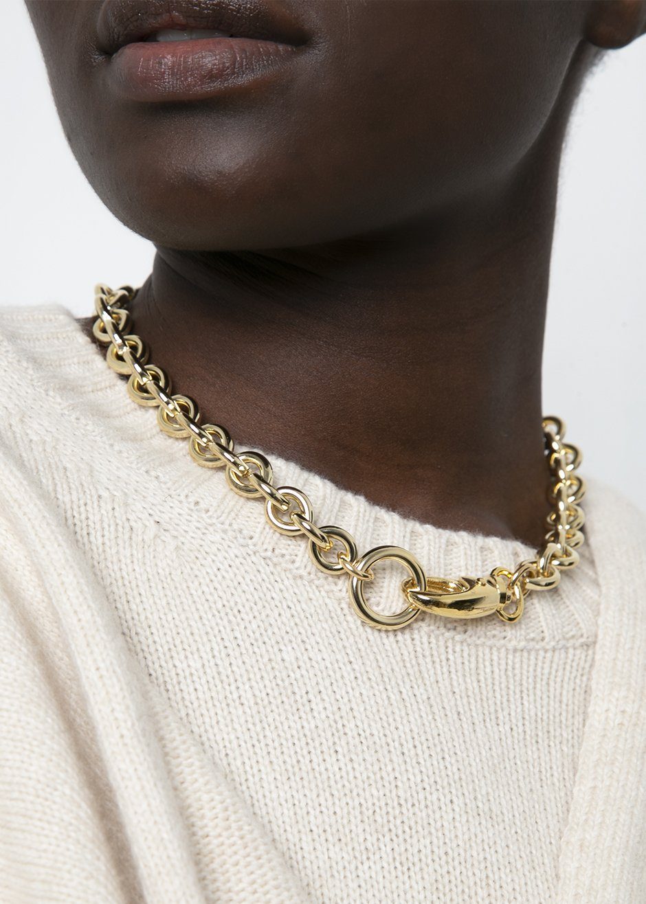 Laura Lombardi Cable Chain Necklace - Gold - 5