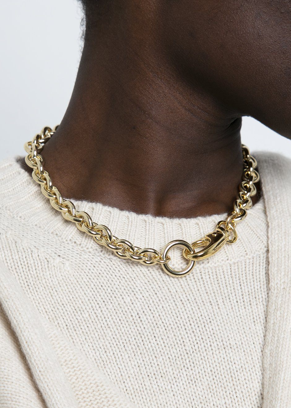 Laura Lombardi Cable Chain Necklace - Gold - 3