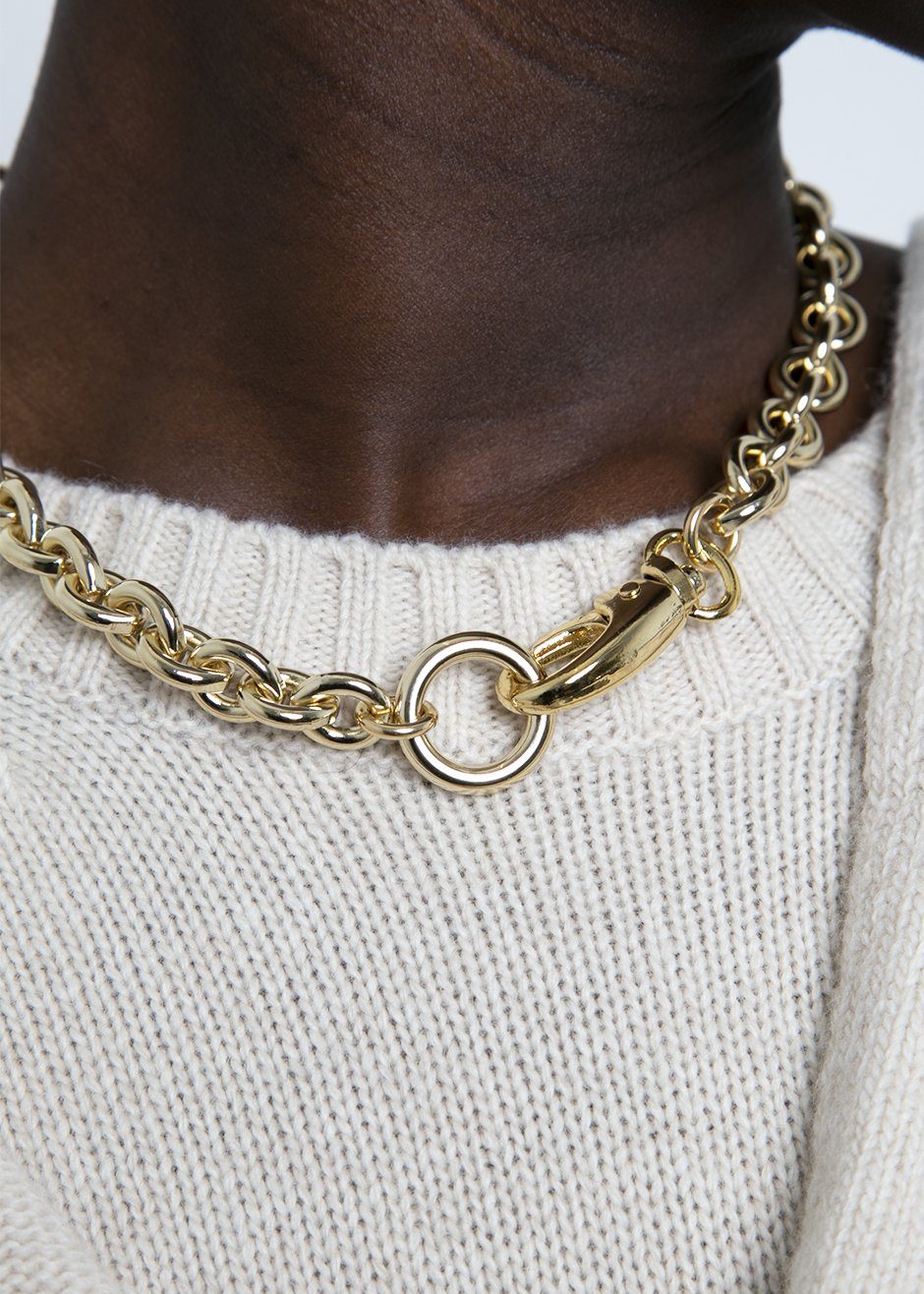 Laura Lombardi Cable Chain Necklace - Gold - 6