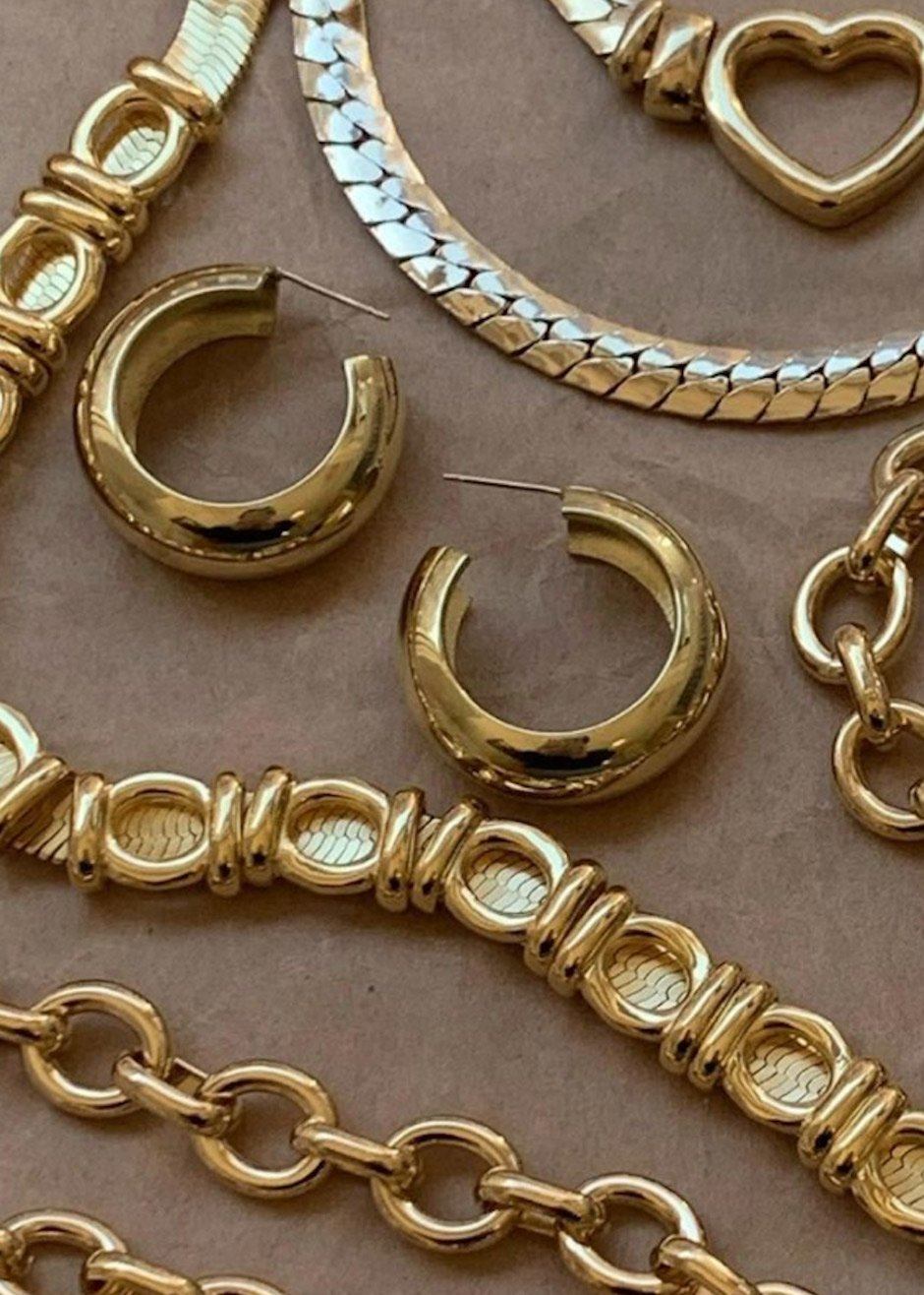 Laura Lombardi Cusp Hoops - Gold - 4