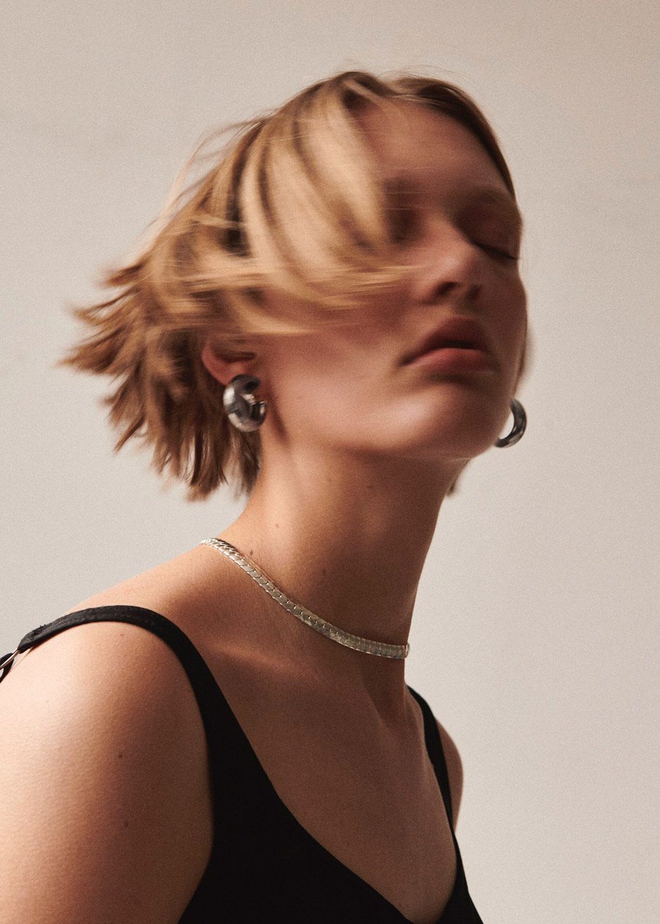 Laura Lombardi Cusp Hoops - Silver - 6