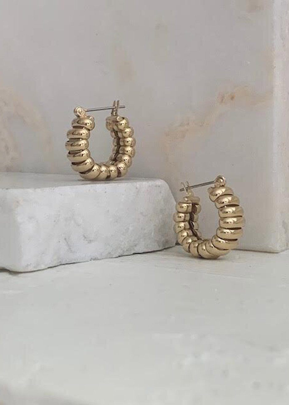 Laura Lombardi Mini Camilla Earrings - Gold - 1