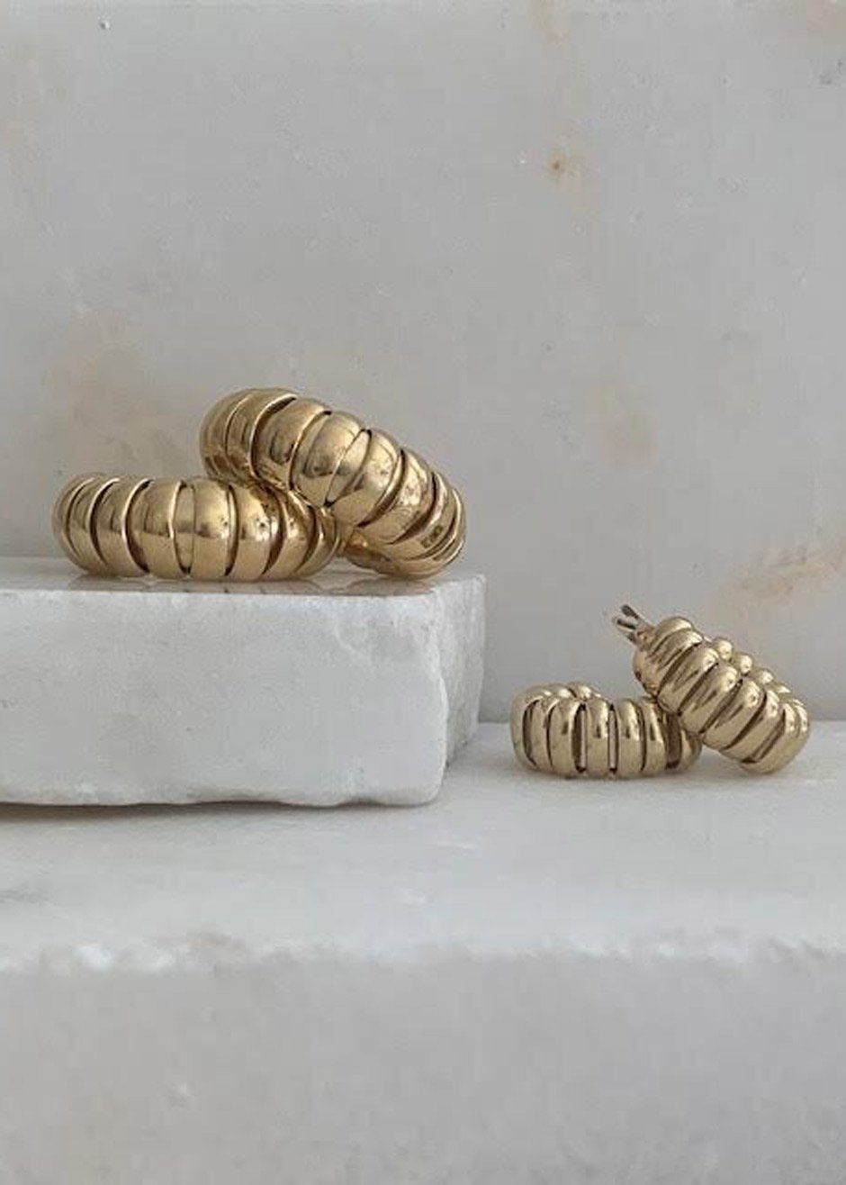 Laura Lombardi Mini Camilla Earrings - Gold - 3