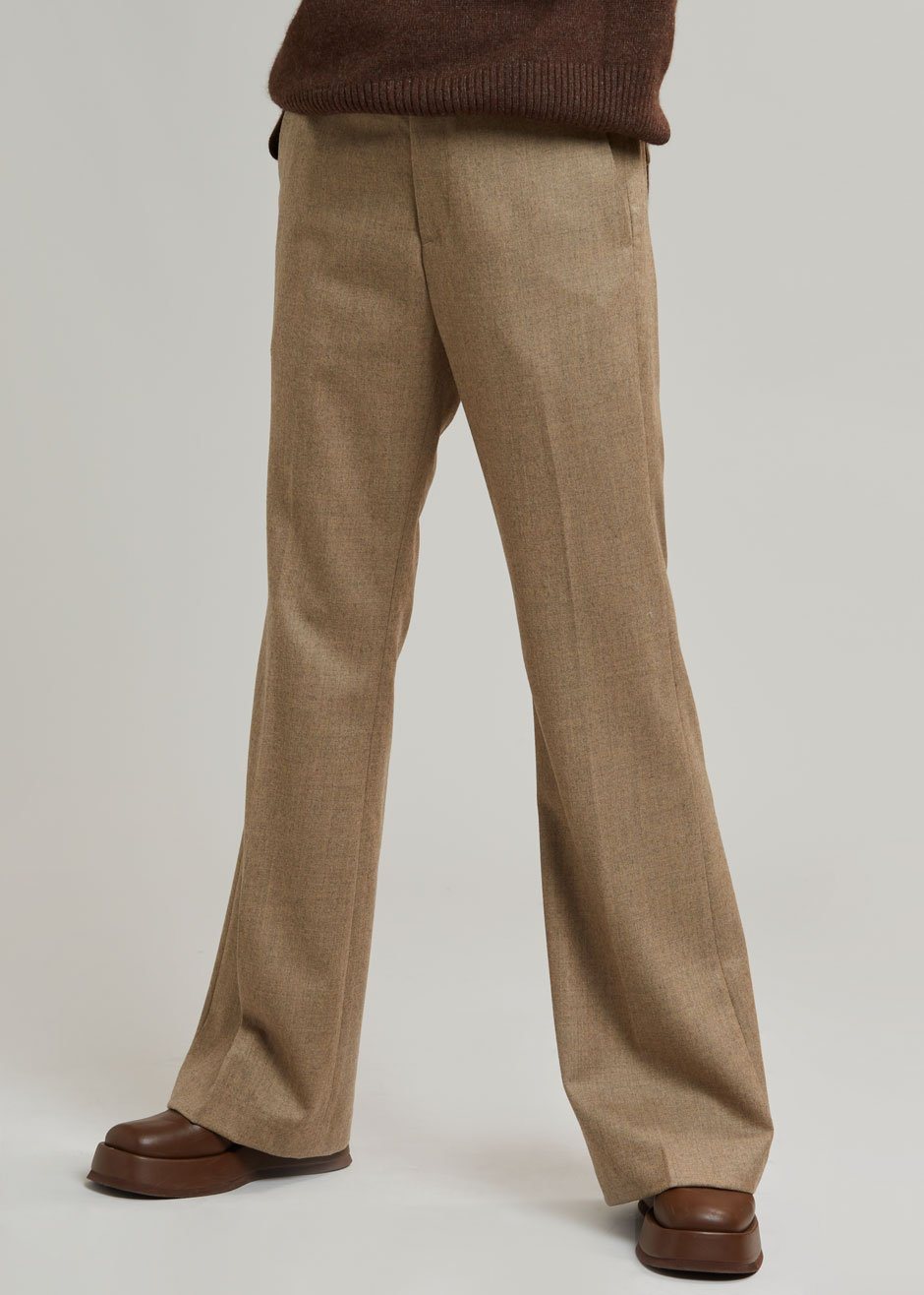 Lennon Wool Pants - Sand - 4