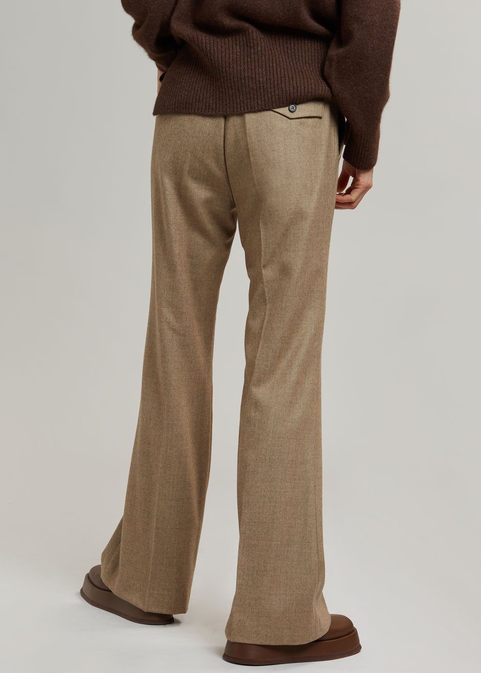 Lennon Wool Pants - Sand - 6