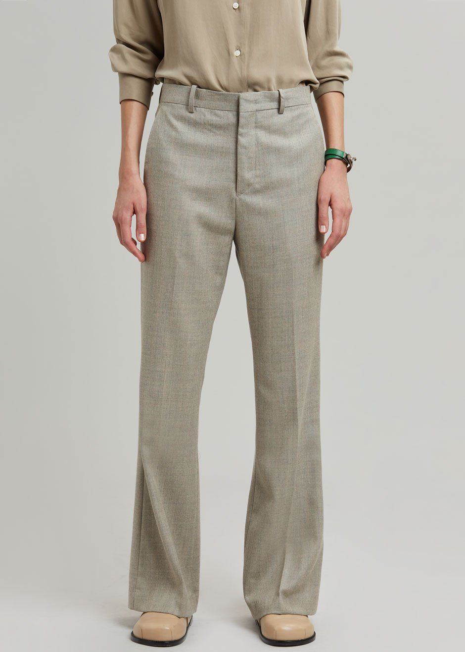 Lennon Wool Pants - Slate Green - 3