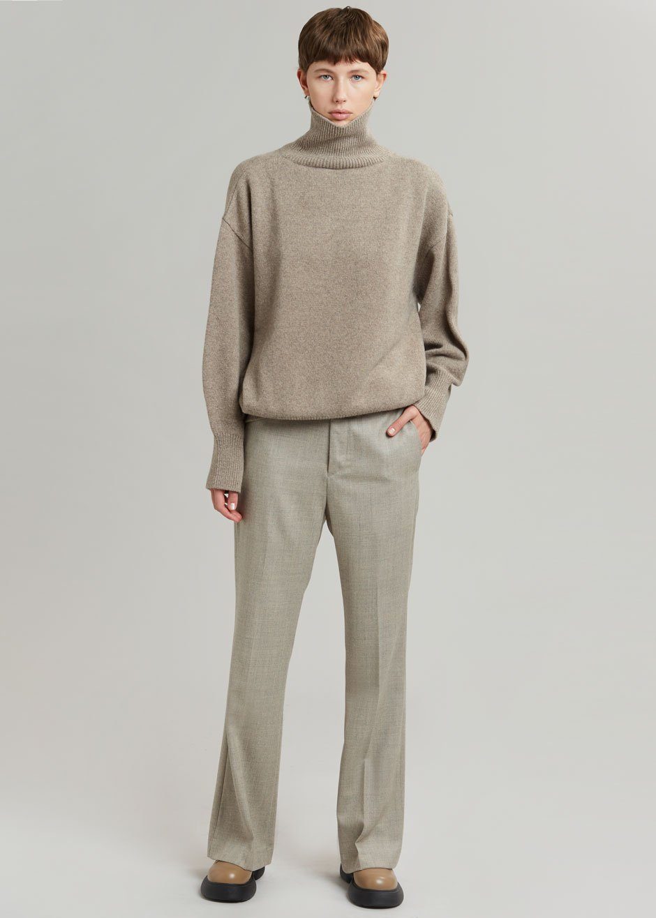 Lennon Wool Pants - Slate Green - 1