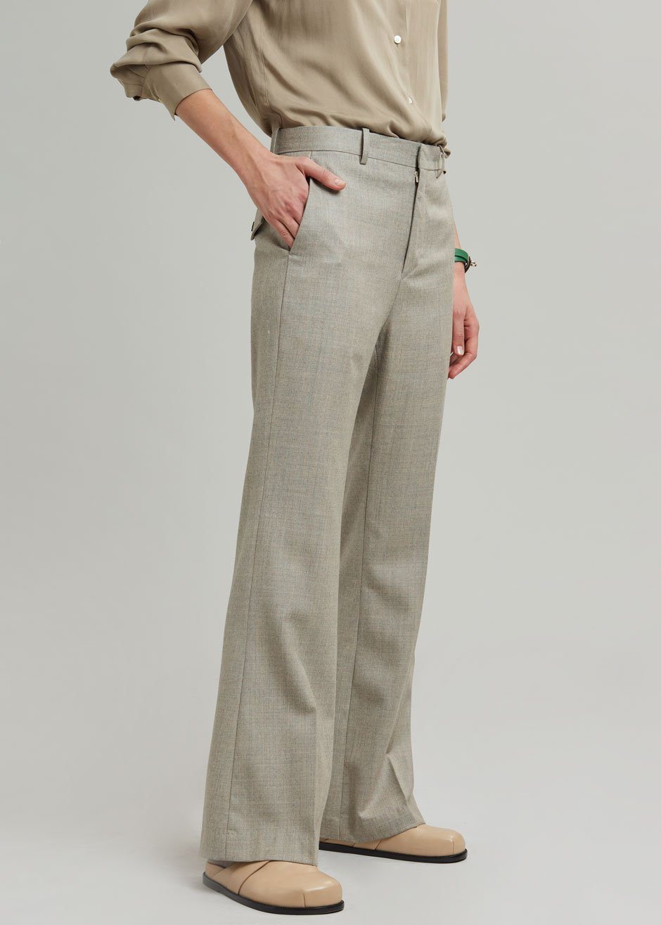 Lennon Wool Pants - Slate Green - 5
