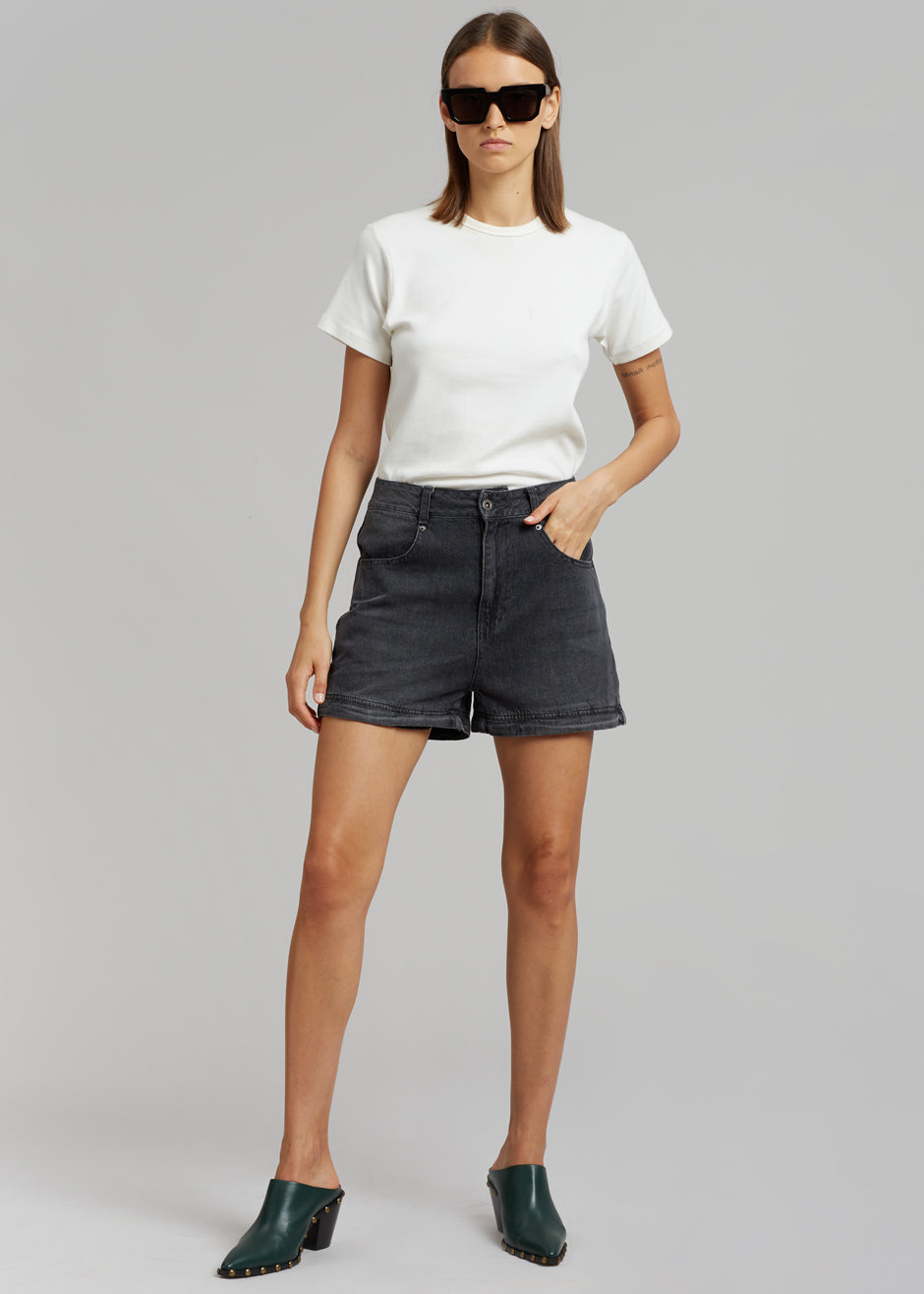 Liam Recycled Denim Pants - Faded Black Wash - 5