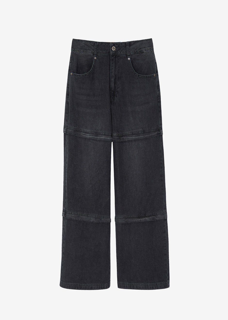 Liam Recycled Denim Pants - Faded Black Wash - 11