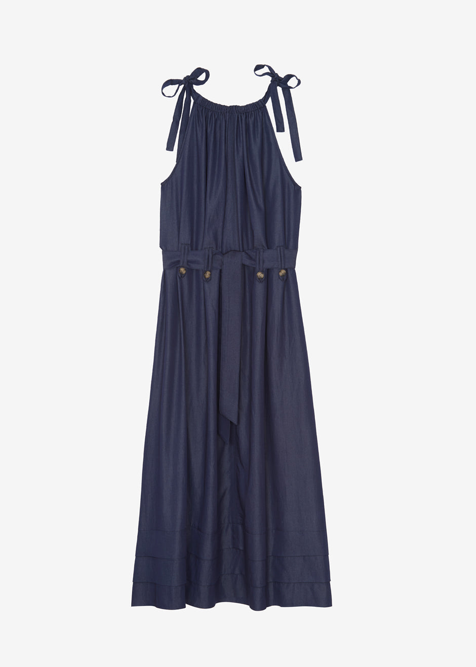 Liv Maxi Dress - Dark Indigo - 9