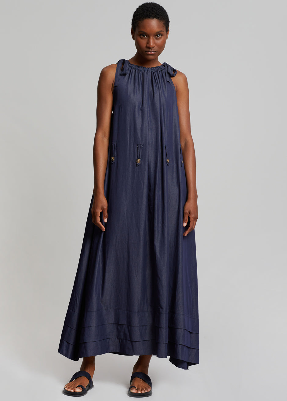 Liv Maxi Dress - Dark Indigo - 5