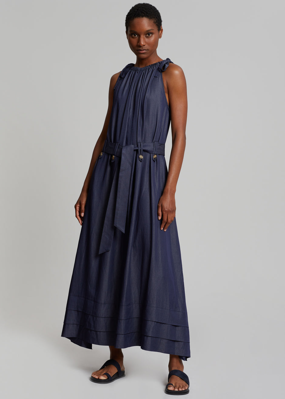 Liv Maxi Dress - Dark Indigo - 1