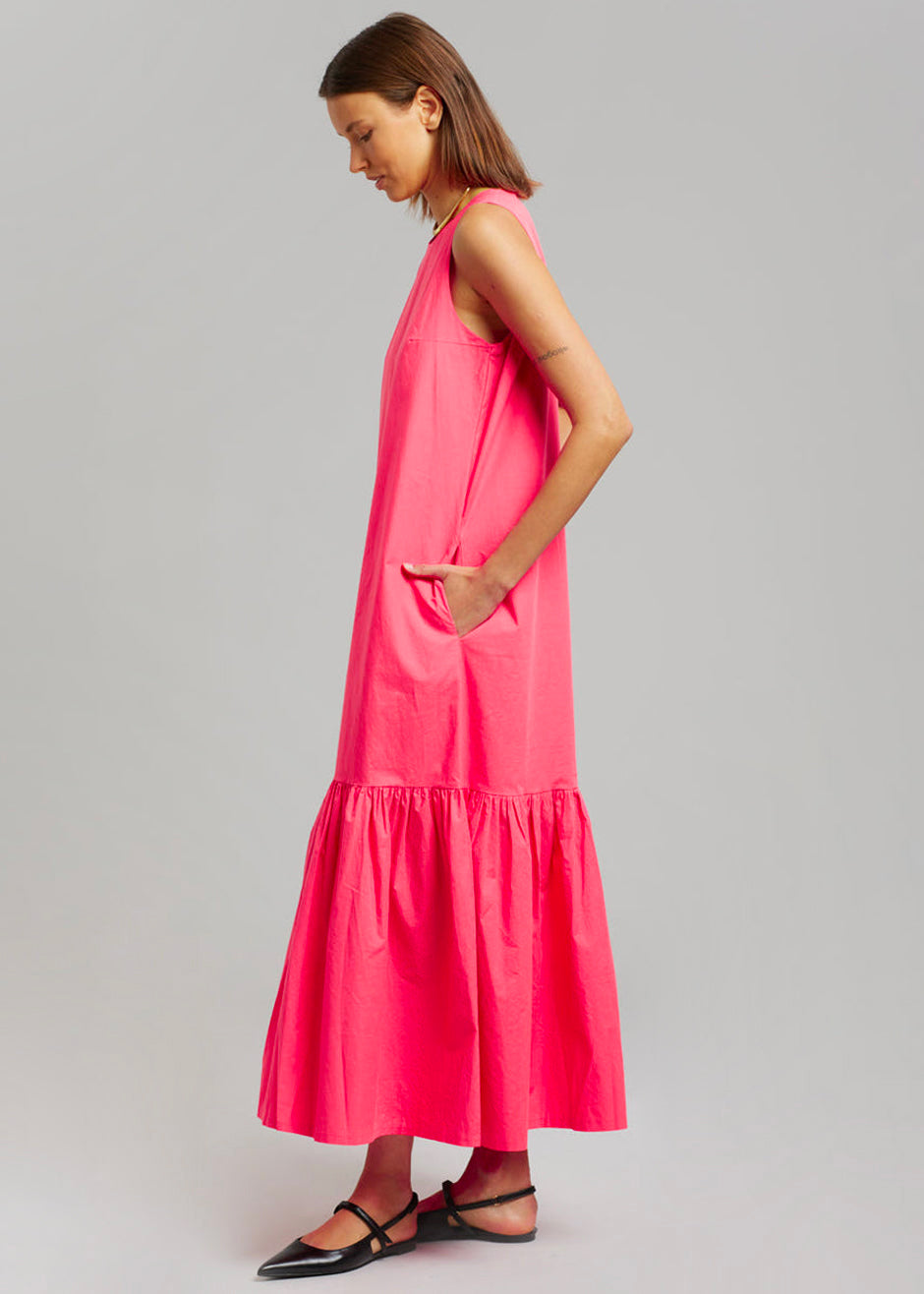 LouLou Flouncy Hem Dress - Fuchsia - 4