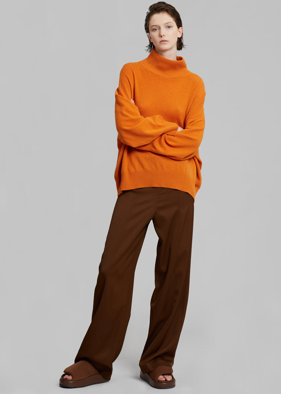 Loulou Studio Hamill Pants - Choco - 9
