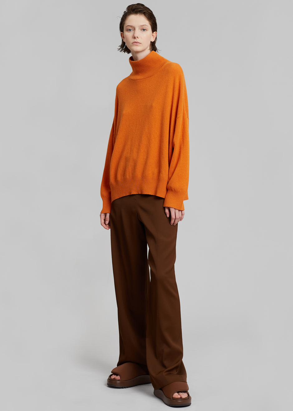 Loulou Studio Hamill Pants - Choco - 5
