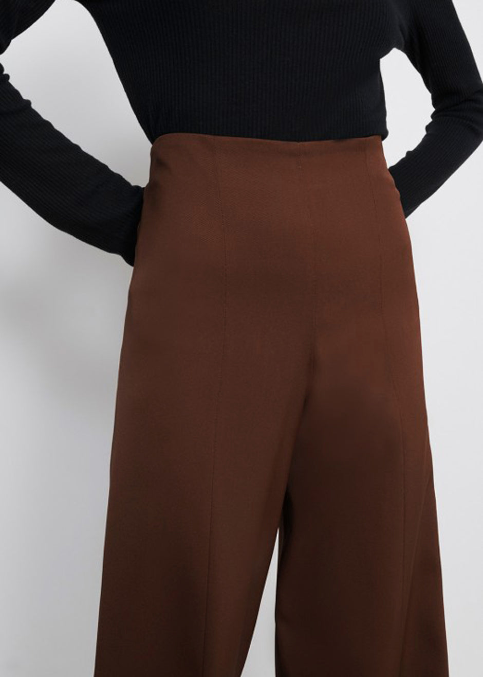 Loulou Studio Hamill Pants - Choco - 8