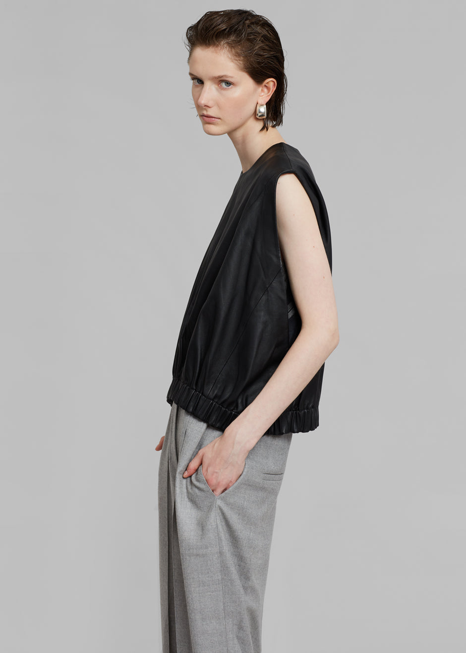 Loulou Studio Hanwa Top - Black - 6
