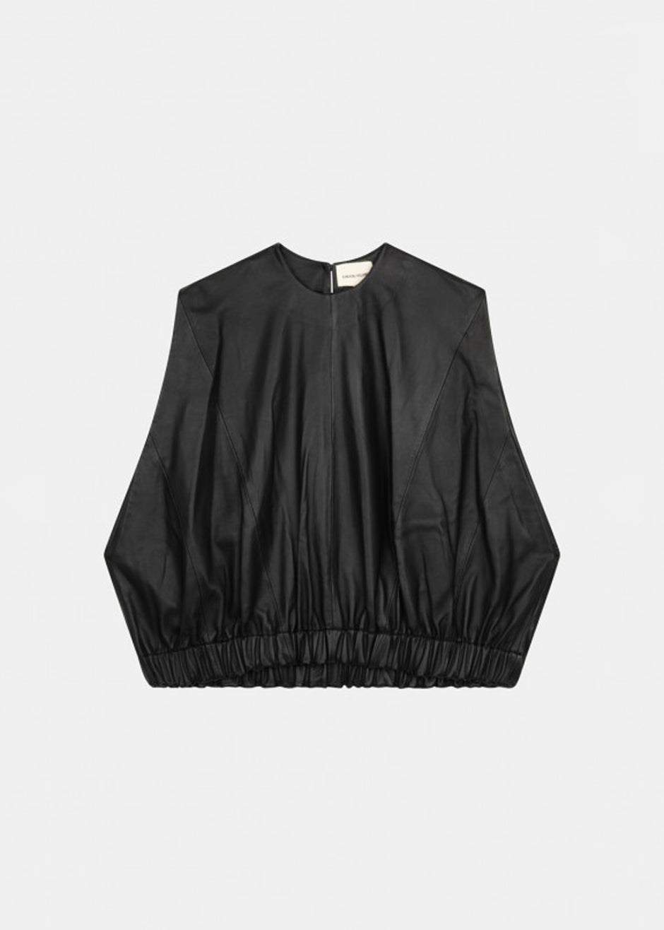 Loulou Studio Hanwa Top - Black - 7