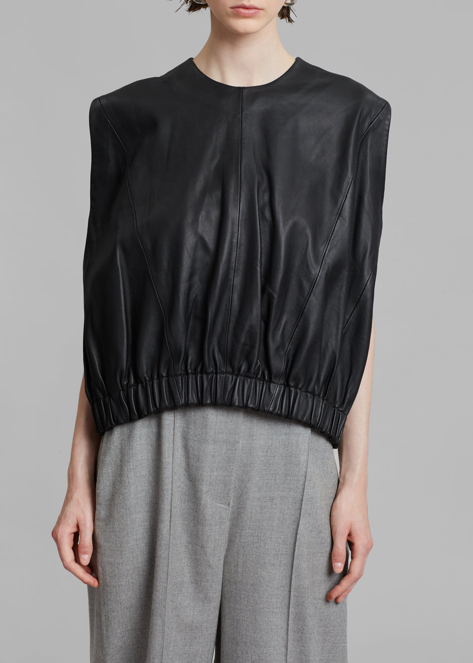 Loulou Studio Hanwa Top - Black - 5