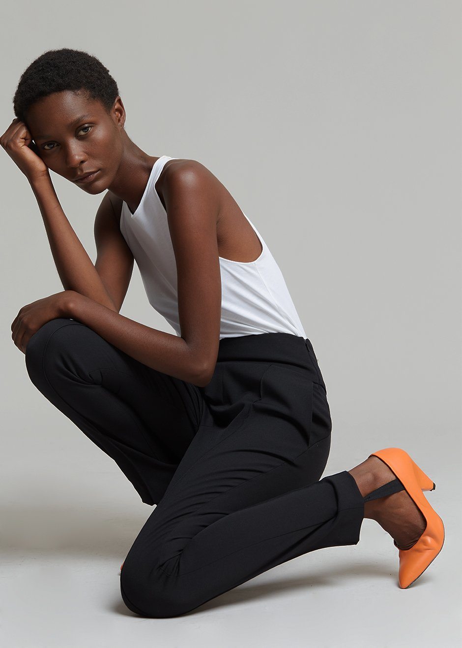 Loulou Studio Pinzon Stirrup Pants - Black - 1