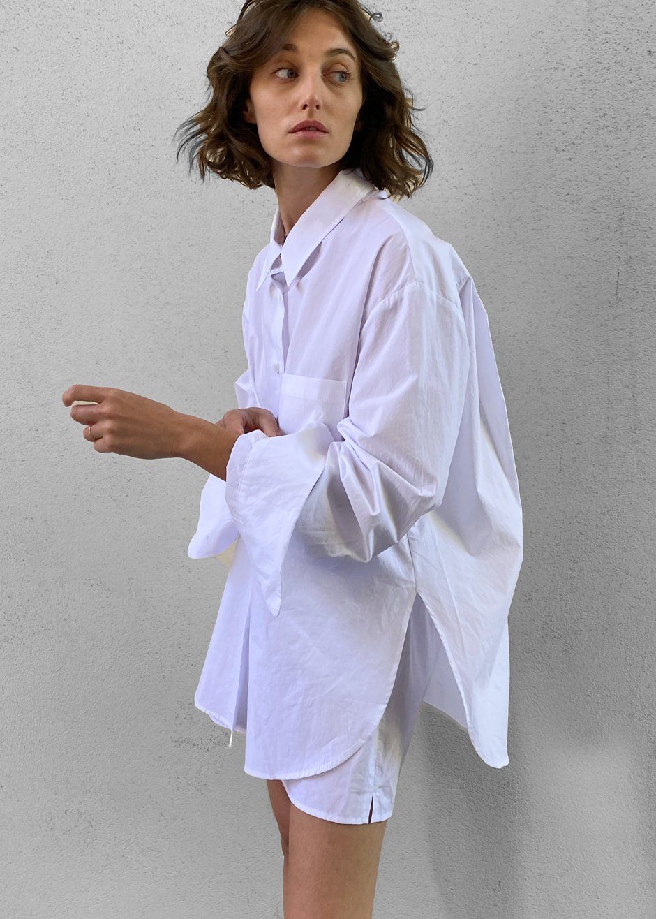 Lui Organic Cotton Shirt - White - 4
