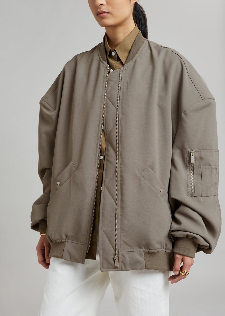 Lumi Bomber Jacket - Dark Olive - 5