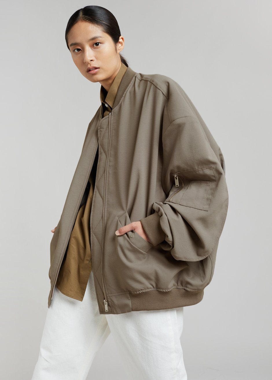 Lumi Bomber Jacket - Dark Olive - 12