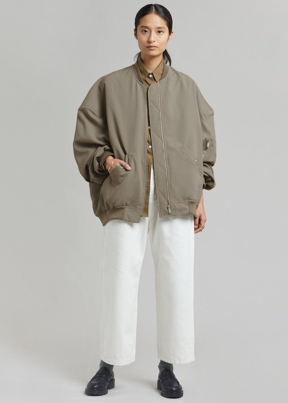 Lumi Bomber Jacket - Dark Olive - 11