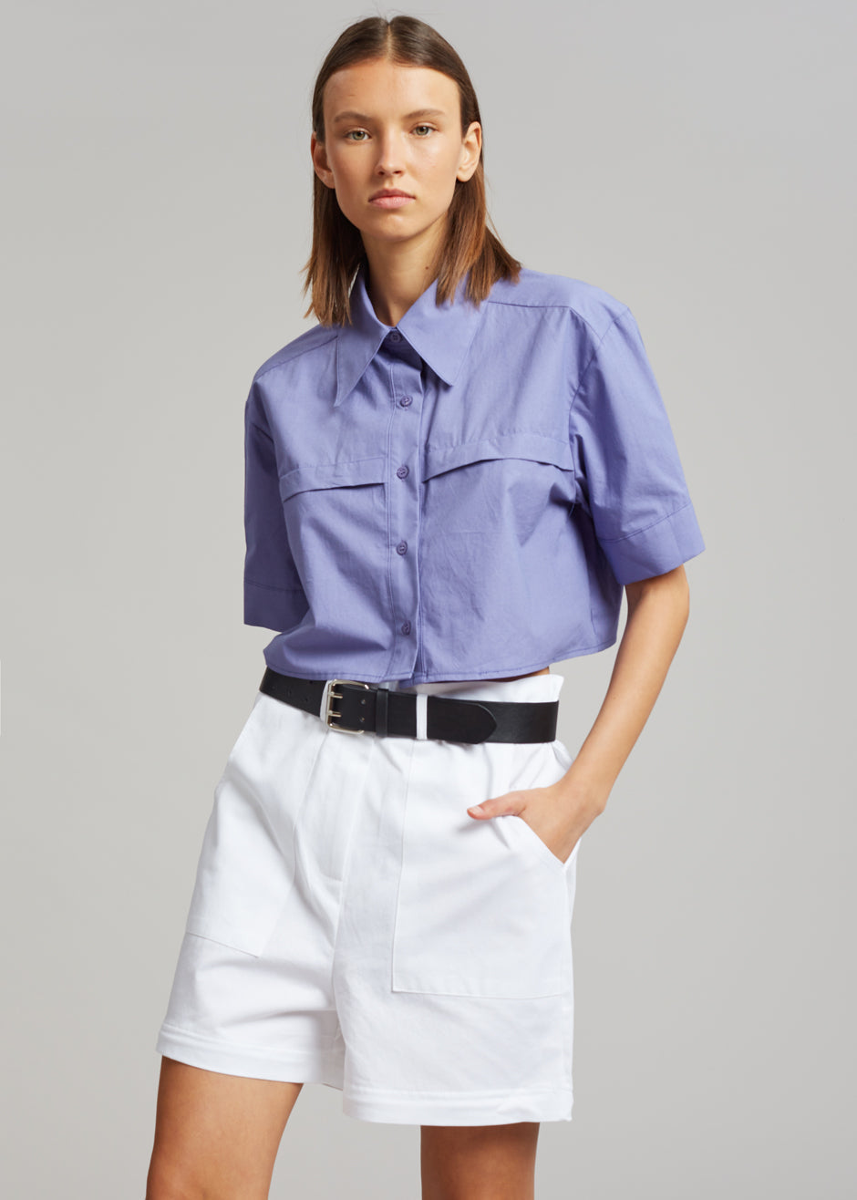 Mada Belted Pants - White - 4