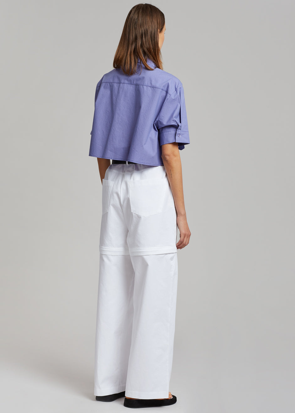 Mada Belted Pants - White - 7