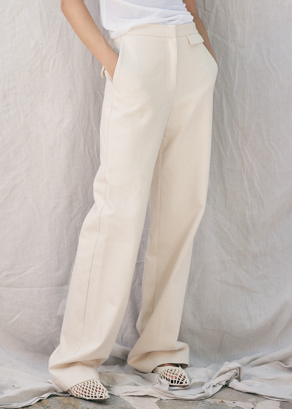MATIN Slim Pant - Natural - 4