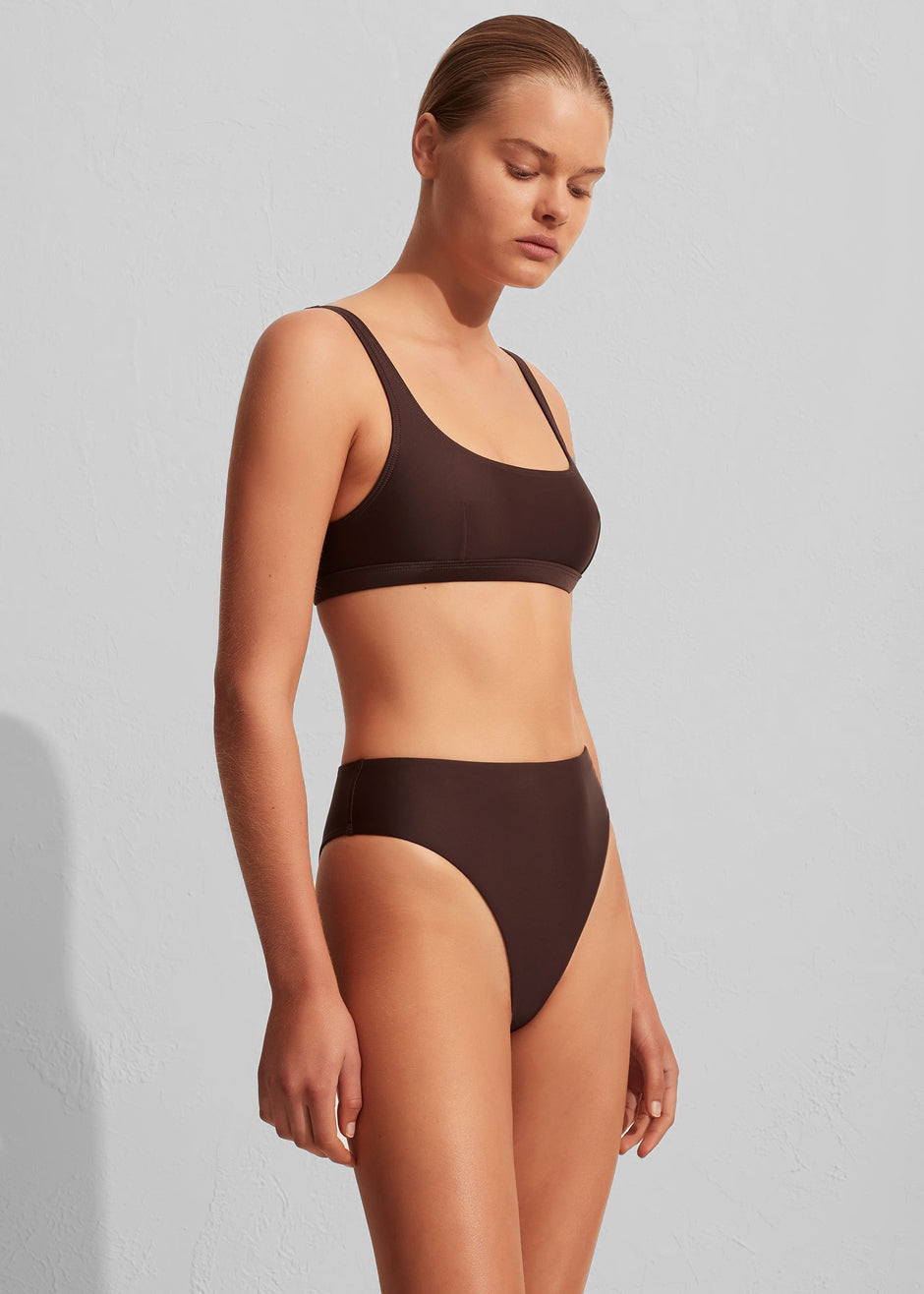 Matteau Nineties High Waist Bikini Brief - Carob - 2