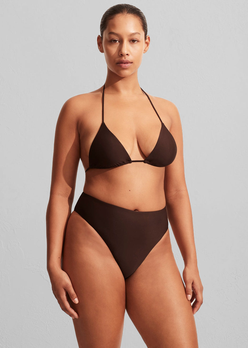 Matteau Nineties High Waist Bikini Brief - Carob - 4