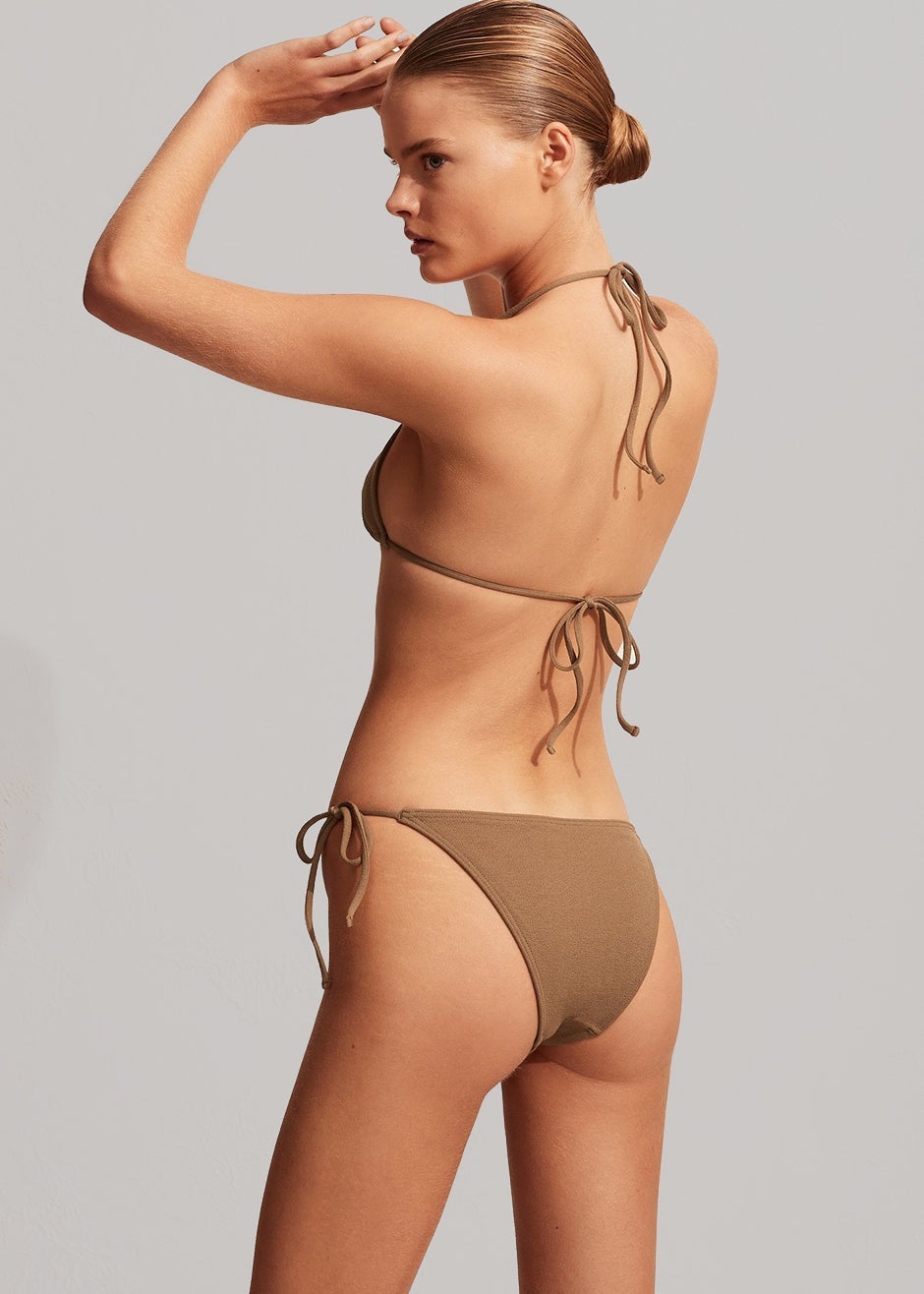 Matteau String Triangle Top - Cinnamon Crinkle - 4