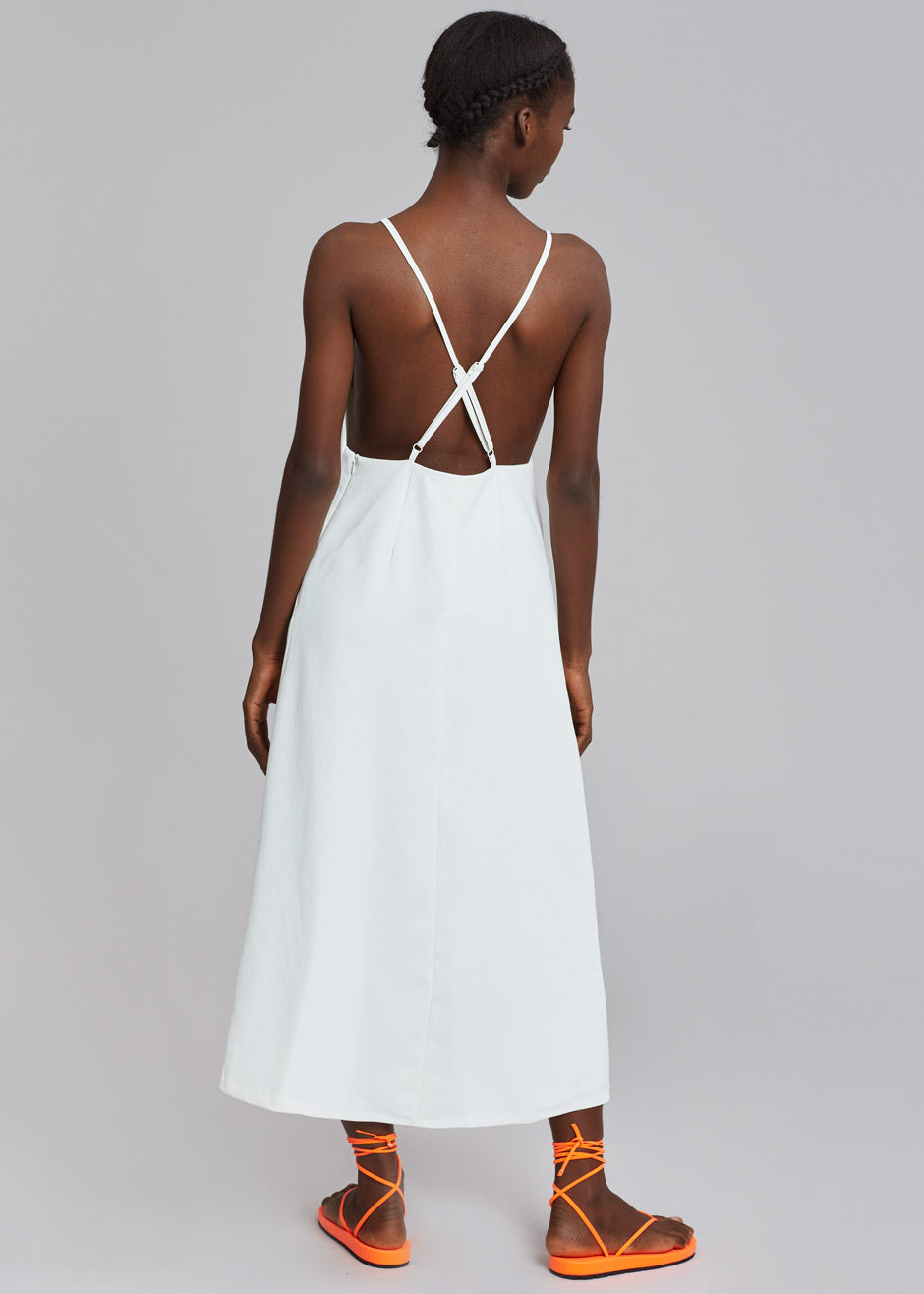 Miwa Midi Dress - White - 2
