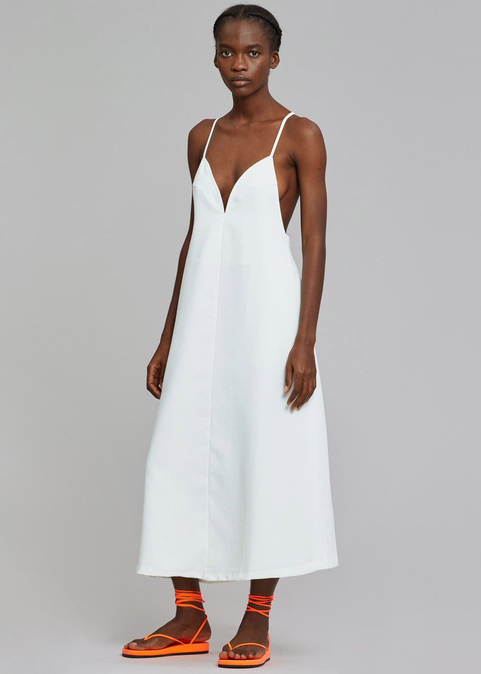 Miwa Midi Dress - White - 4