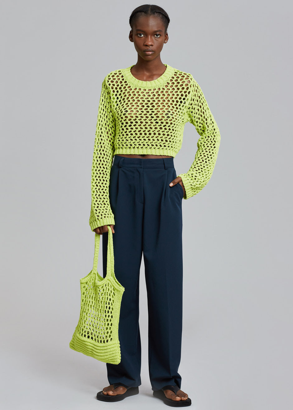 Niroka Net Tote - Lime - 3