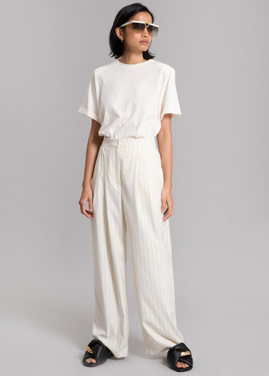 Nuno Thin Stripes Pants - Off White - 5